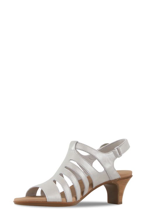 Munro Lanna Kitten Heel Slingback Sandal In Gray