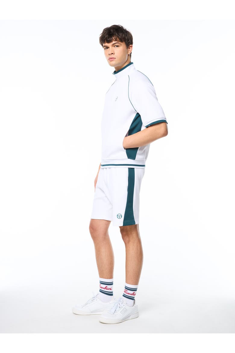 Pannello Short Sleeve Track Jacket, Alternate, color, BRILLIANT WHITE
