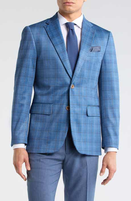 Duchamp Slim Fit Plaid Sport Coat