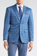 Duchamp Slim Fit Plaid Sport Coat