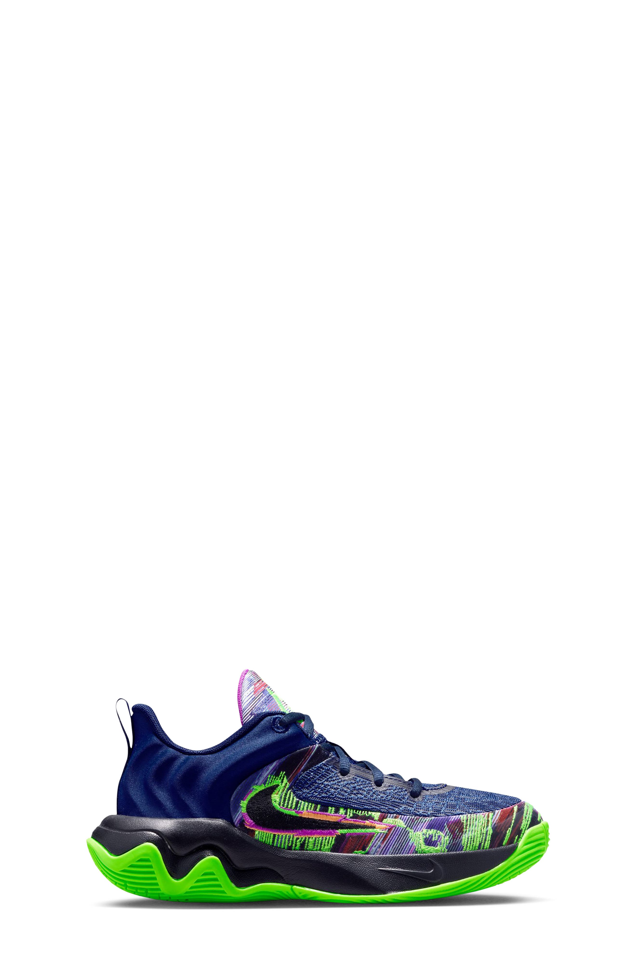 Nike Kids
 Giannis Immortality 4 Basketball Shoe, Alternate, color, Blue Void/ Green/ Black