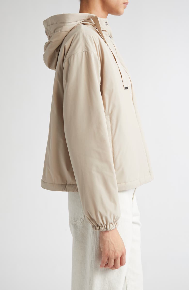 Herno Resort Travel Nylon Ponente Packable Hooded Jacket, Alternate, color, Nuovo Chantilly