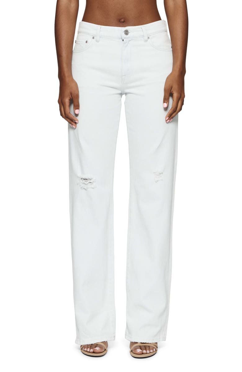 PURPLE BRAND Ripped Slim Fit Straight Leg Jeans, Main, color, 