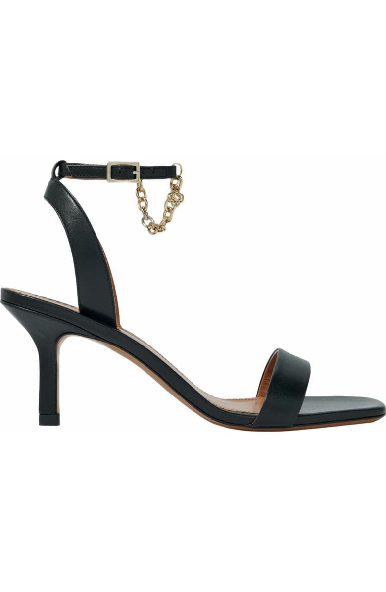 maje Leather sandals with heels, Main, color,