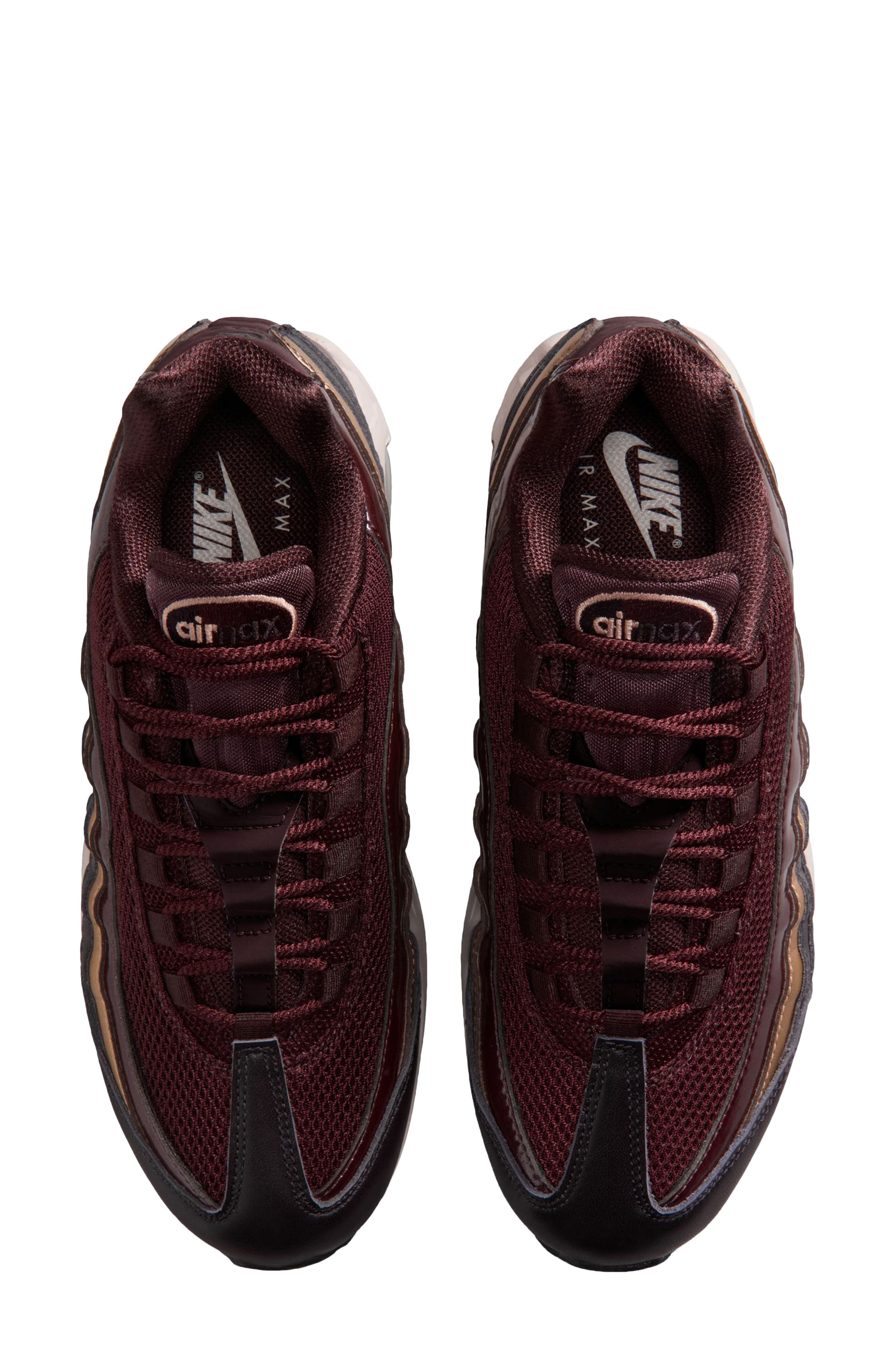 Nike Air Max 95 SE Sneaker, Alternate, color, Burgundy Crush/ Red Bronze