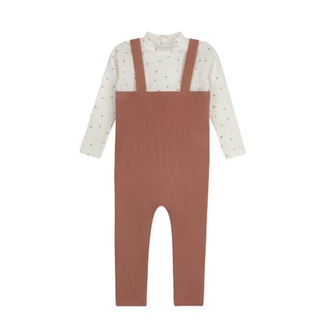 Clover Print Collection - Bodysuit + Overalls