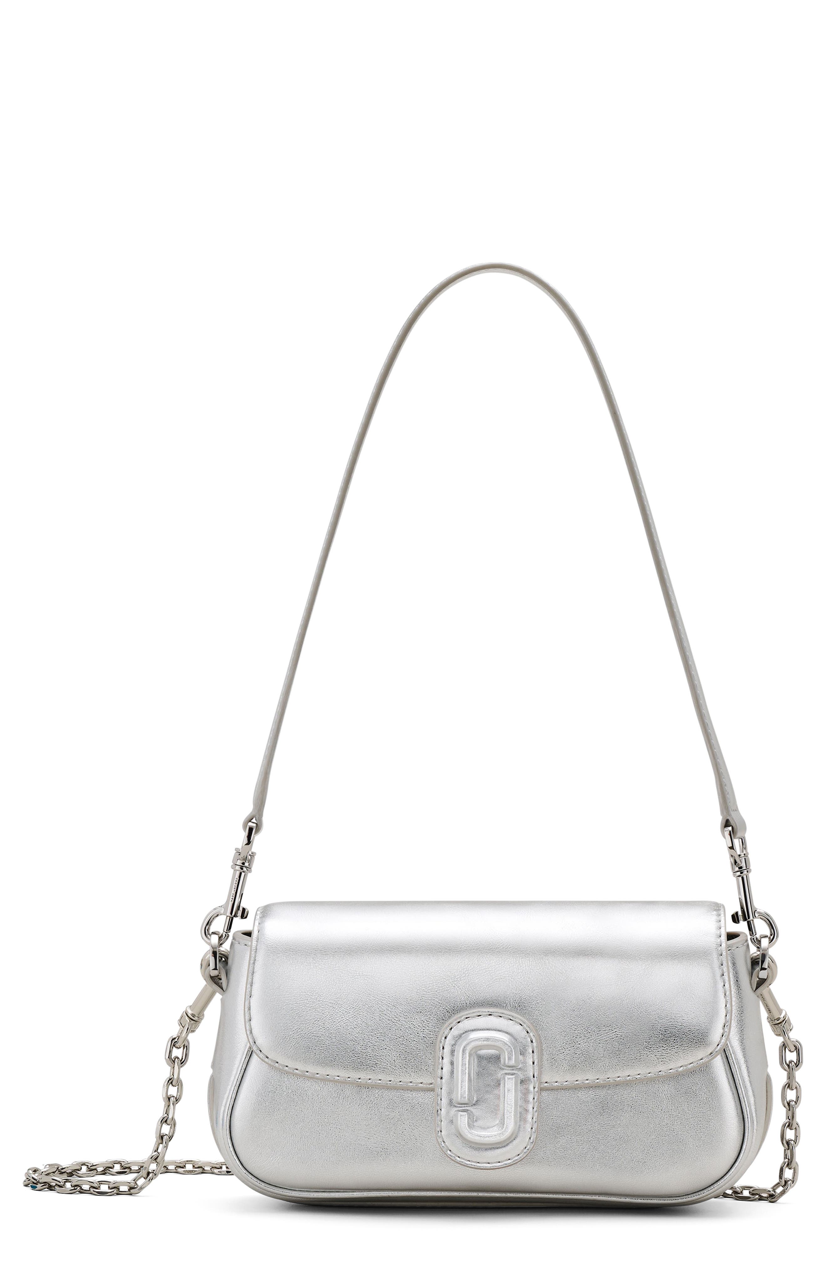 Marc Jacobs The Metallic Leather Shoulder Bag, Main, color, 