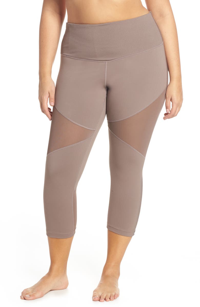 Zella Moon Dust High Waist Crop Leggings, Alternate, color, 