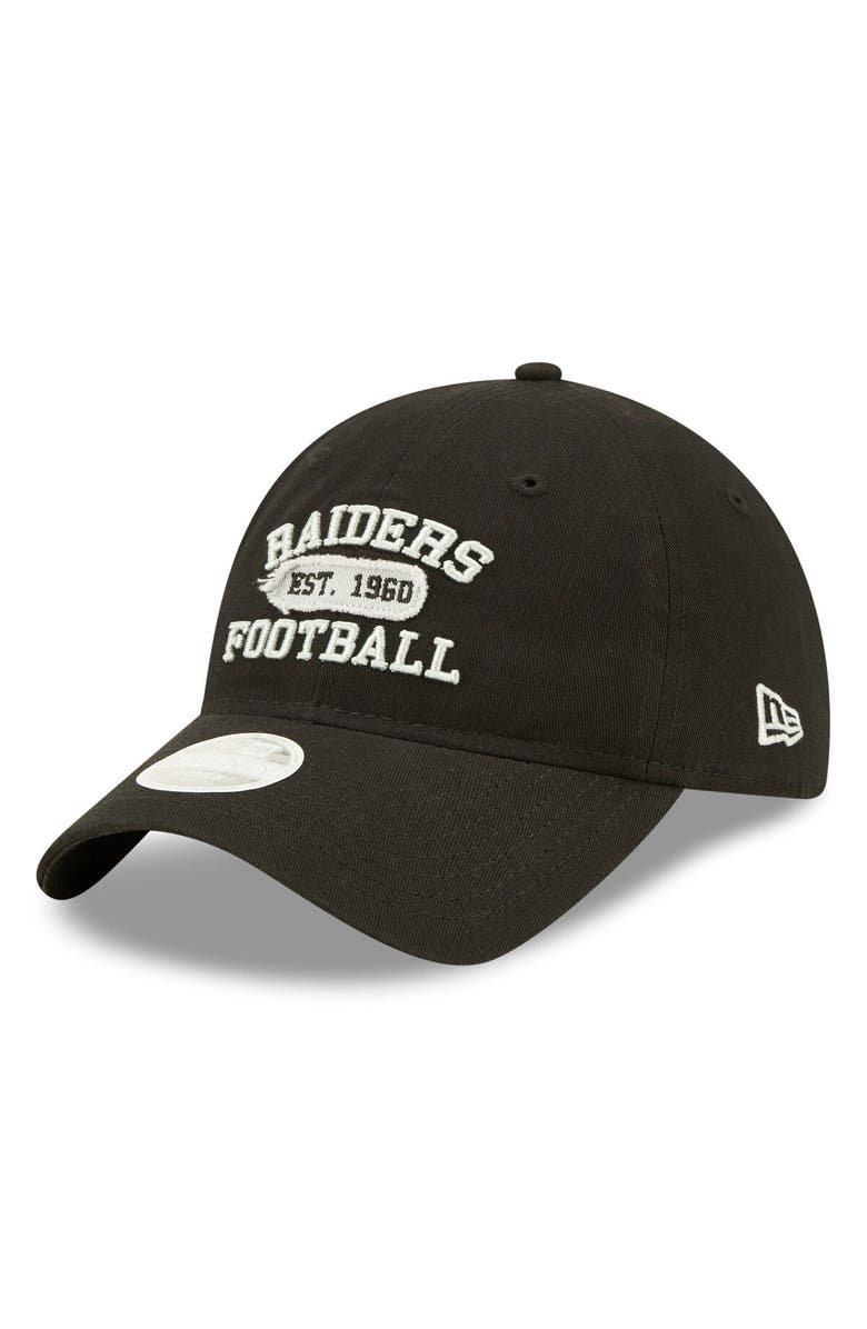 New Era Women's New Era Black Las Vegas Raiders Formed 9TWENTY Adjustable Hat, Main, color, 