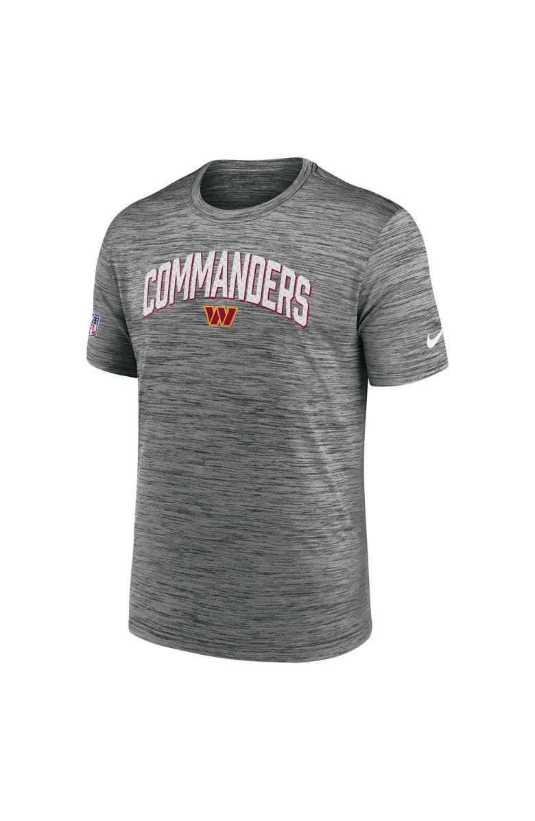 Nike Men's Nike Gray Washington Commanders Sideline Velocity Athletic Stack Performance T-Shirt, Alternate, color, Gray