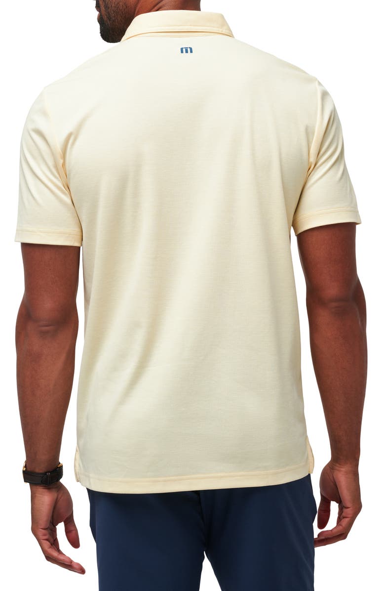 TravisMathew Jetty Jumper Chest Stripe Polo, Alternate, color, French Vanilla