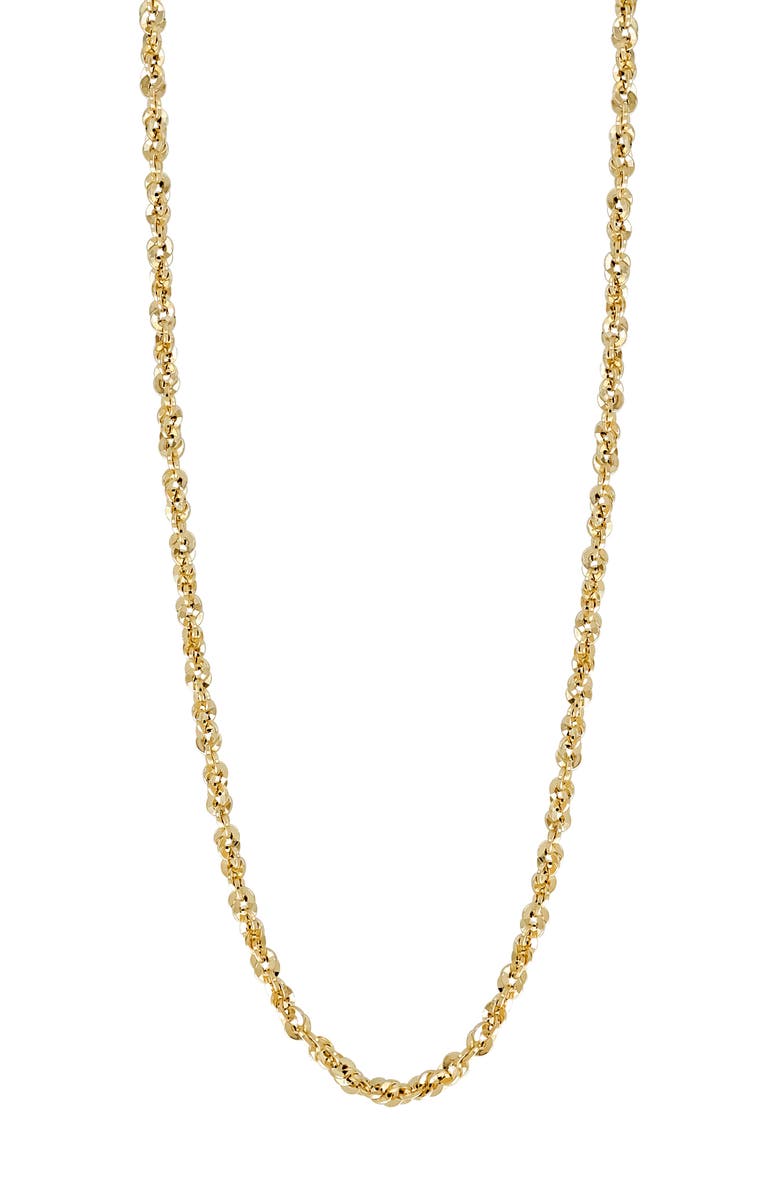 Bony Levy Men's 14K Gold Diamond Cut Rope Chain Necklace, Main, color, 14K Yellow Gold