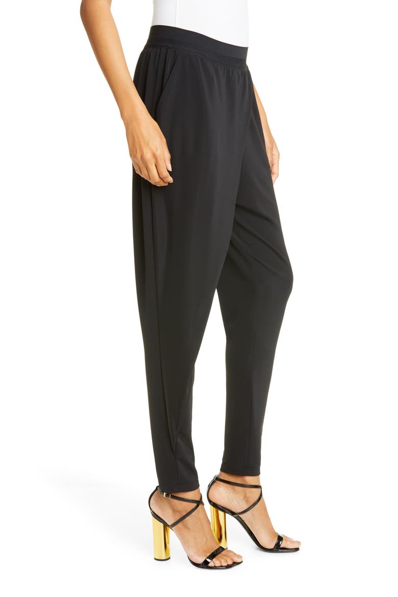 Shana Jersey Pants, Alternate, color, BLACK