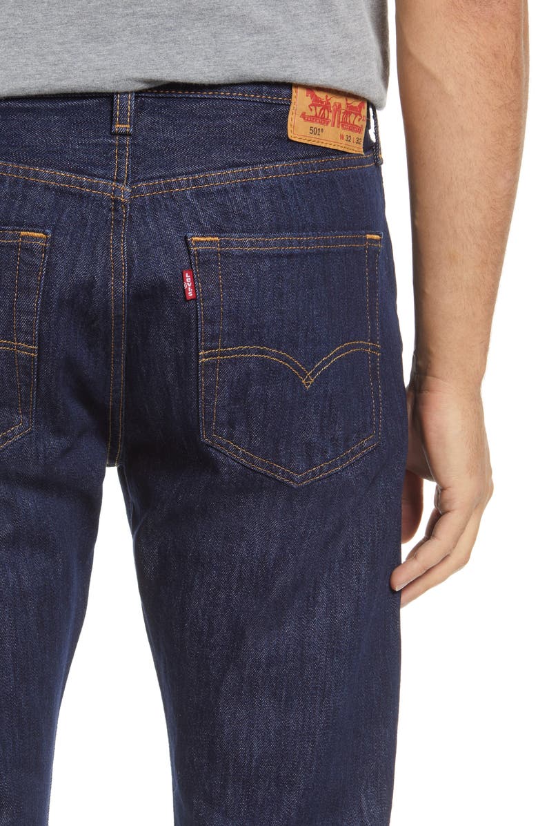 Levi's<sup>®</sup> 501<sup>®</sup> Original Straight Leg Jeans, Alternate, color, Rinse 37461