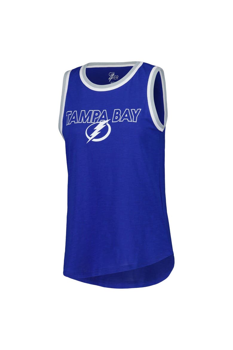 Women's G-III 4Her by Carl Banks Blue Tampa Bay Lightning Strategy Tank Top, Alternate, color, Blue