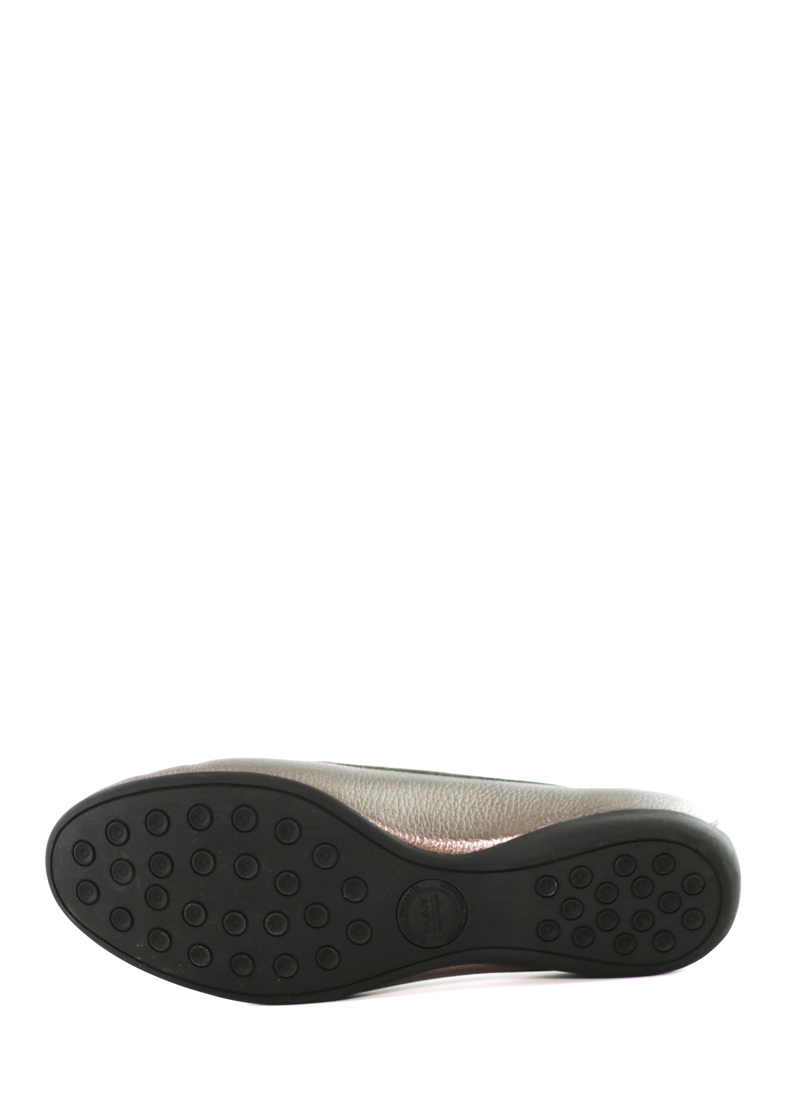 Carter Road Slip On Leather Buckle Loafer, Alternate, color, Pewter Metallic Grainy Leather