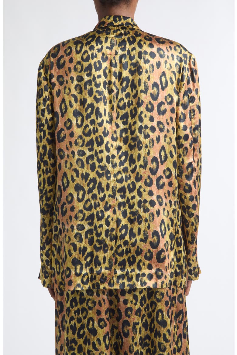 Ragged Oversize Leopard Print Jacket, Alternate, color, LIGHT BROWN PINK LEOPARD