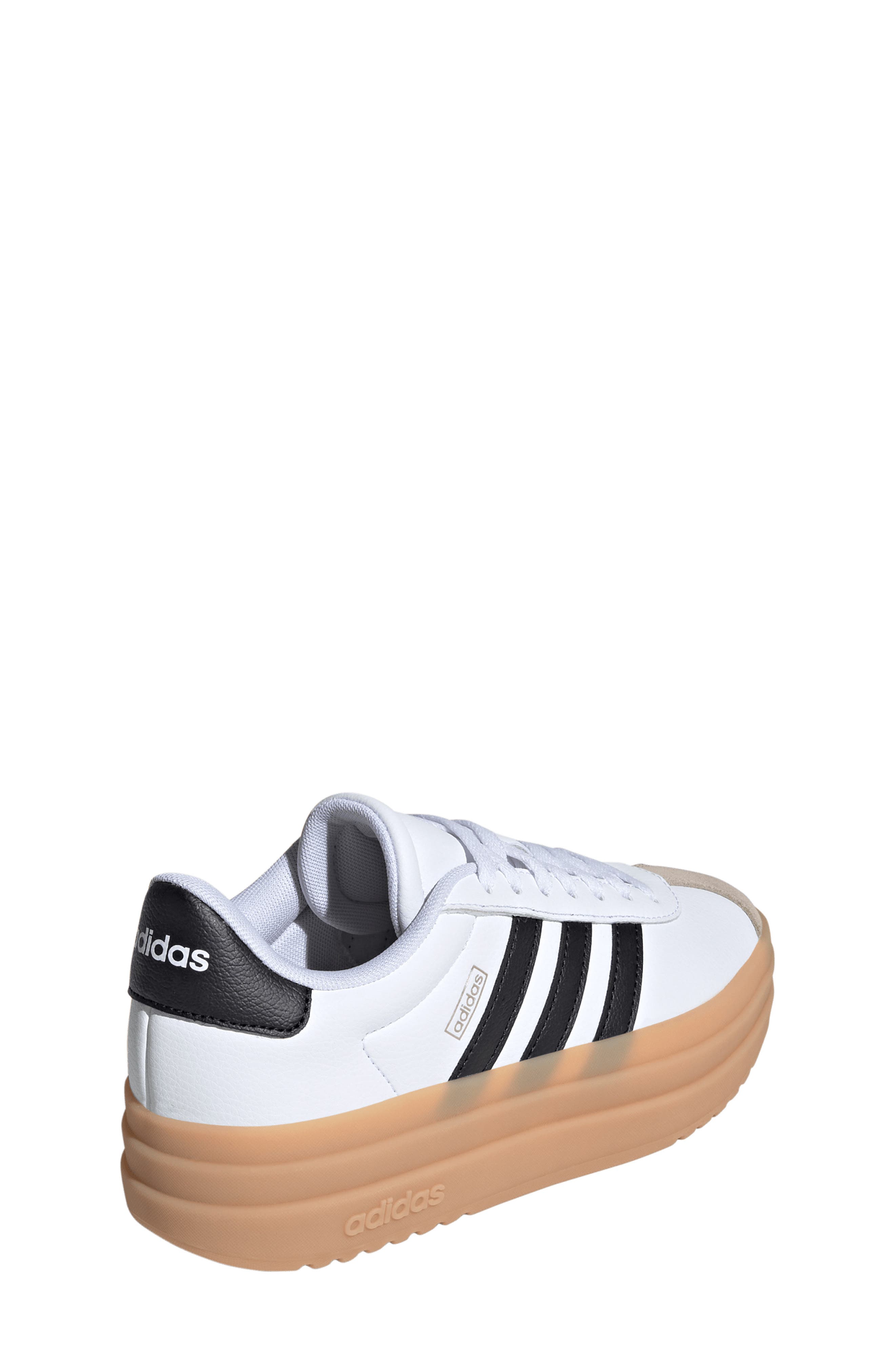 adidas Kids' VL Court Bold Lifestyle Sneaker, Alternate, color, Ftwwht/Cbl