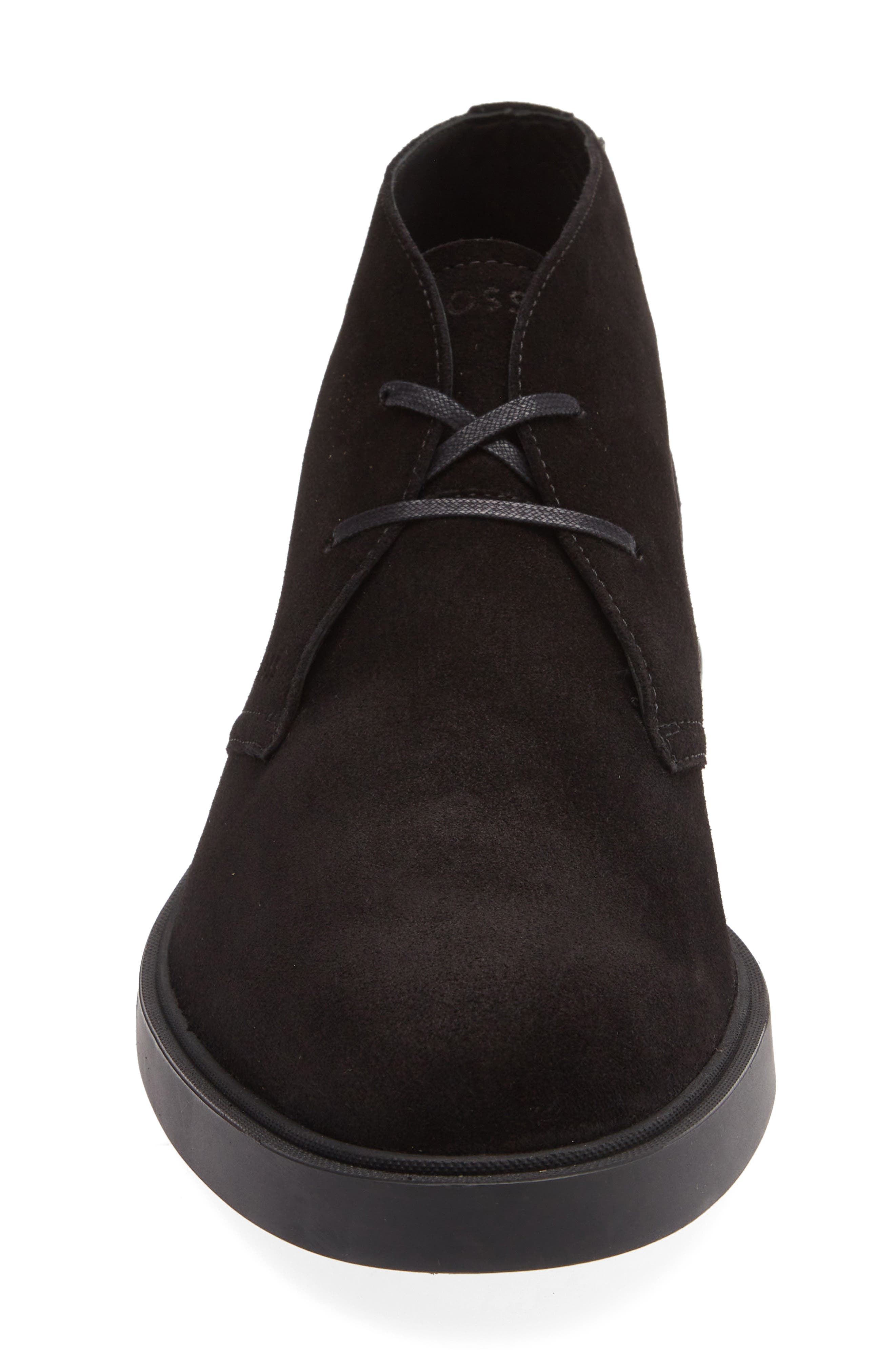 Calev Leather Desert Boot, Alternate, color, BLACK