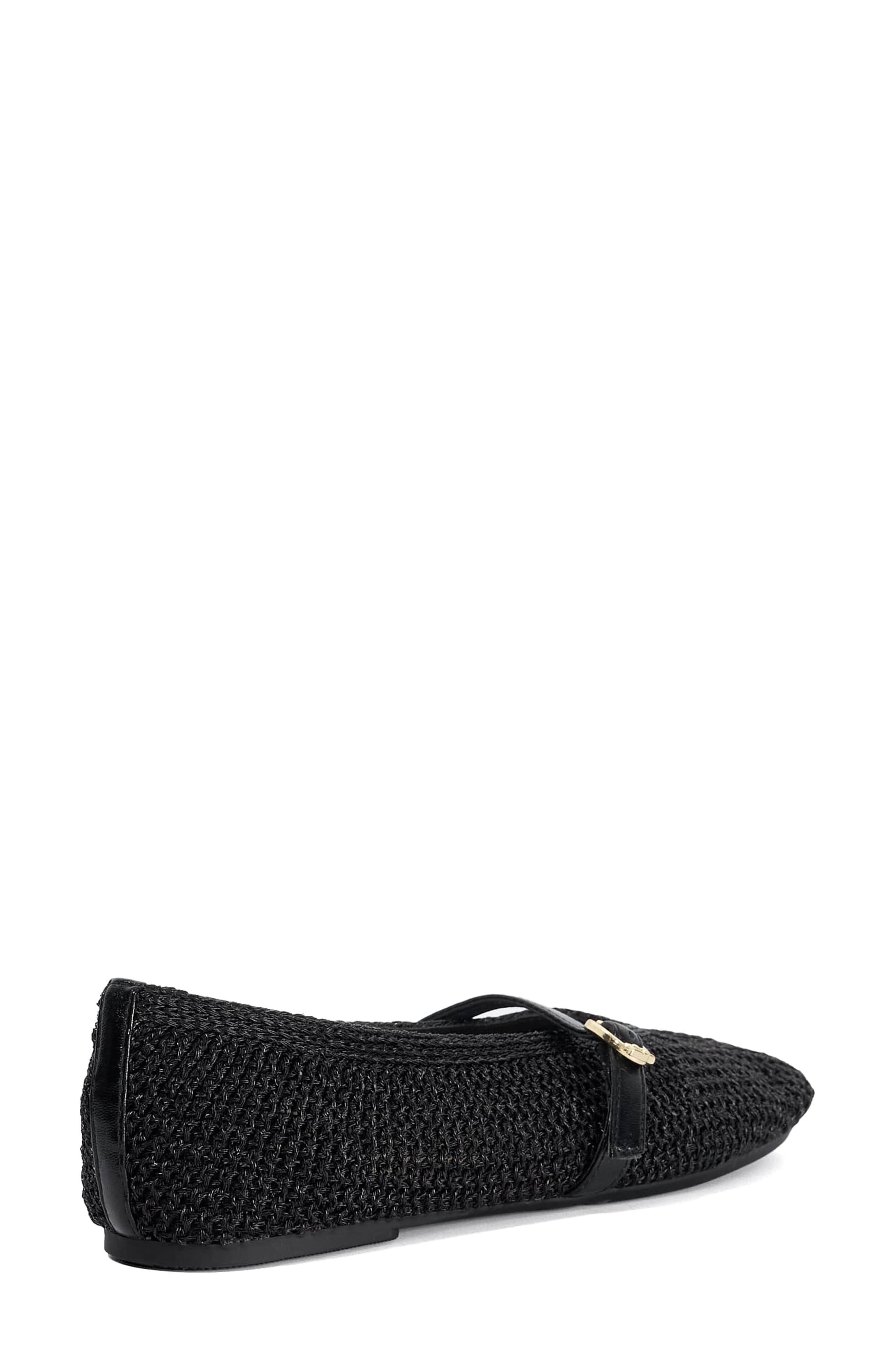 Dune London Halmada Mary Jane Flat, Alternate, color, Black
