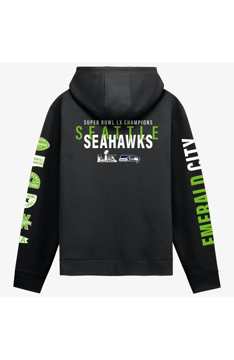 FANATICS Men's Fanatics Black Seattle Seahawks Super Bowl LX Champions Four-Piece Hoodie, Alternate, color,