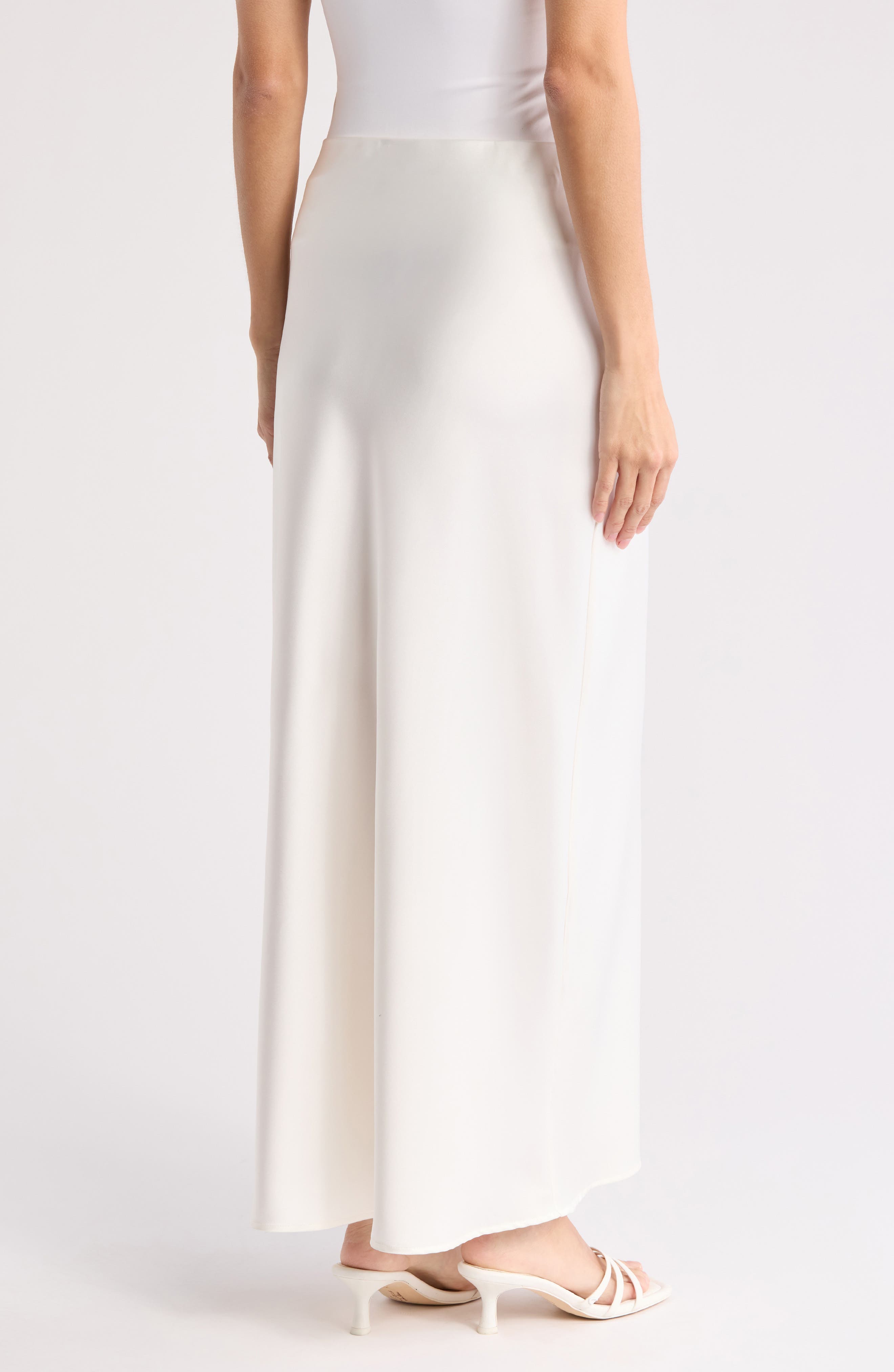 Satin A-Line Skirt - image 4