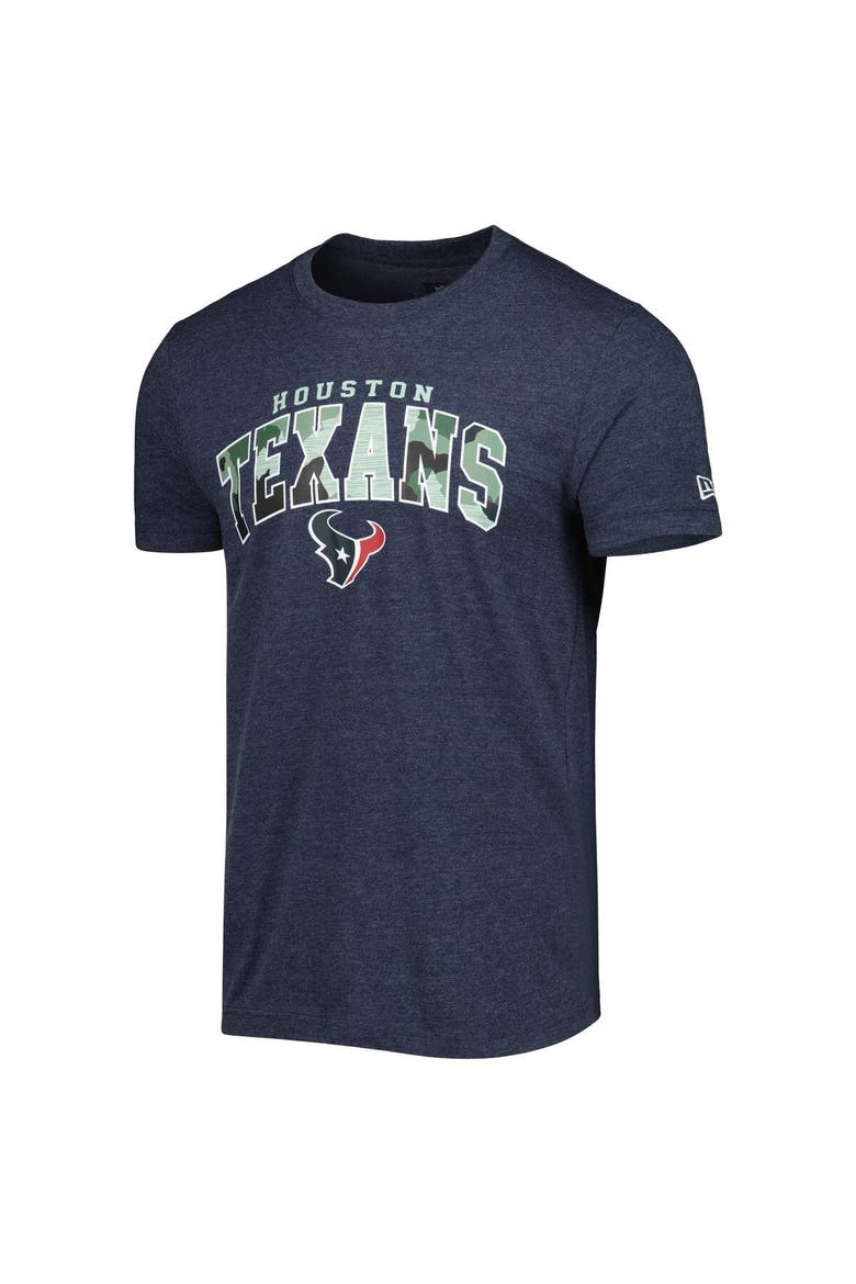 Men's New Era Heathered Navy Houston Texans Training Collection T-Shirt, Alternate, color, Navy