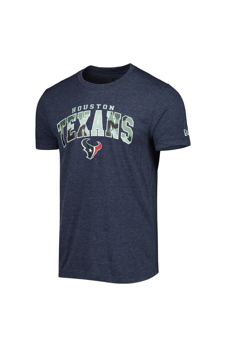 New Era Men's New Era Heathered Navy Houston Texans Training Collection T-Shirt, Alternate, color,