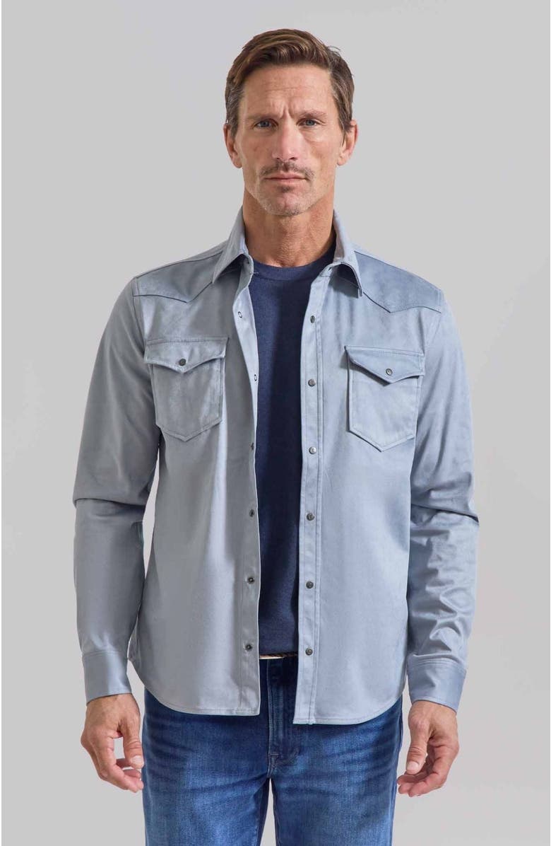 Rye 51 The Wyatt Lite Shirt Jacket, Main, color, Sky Blue