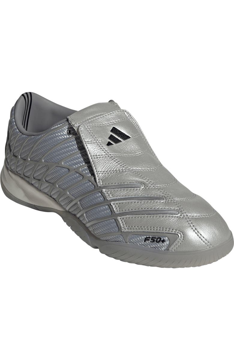 adidas F50 Sala Running Sneaker, Main, color, Silver / Silver/ Grey