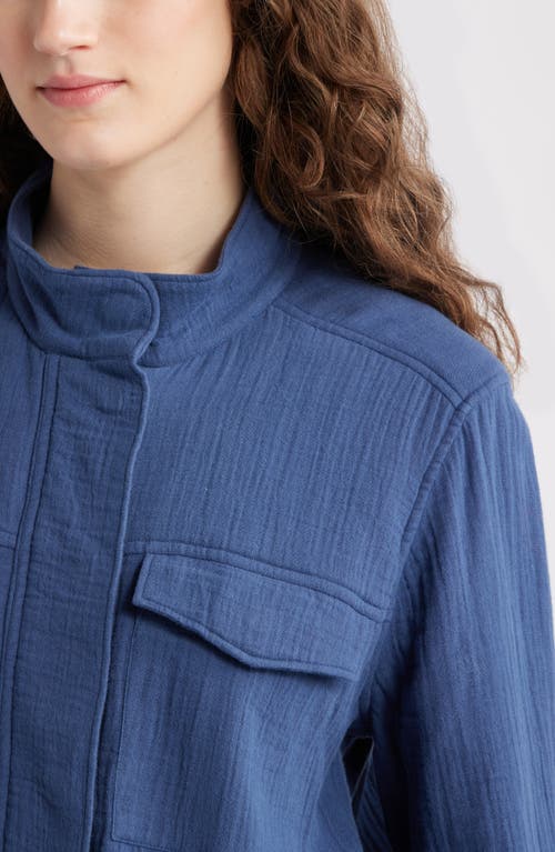 Caslonr Caslon(r) Cotton Gauze Utility Jacket