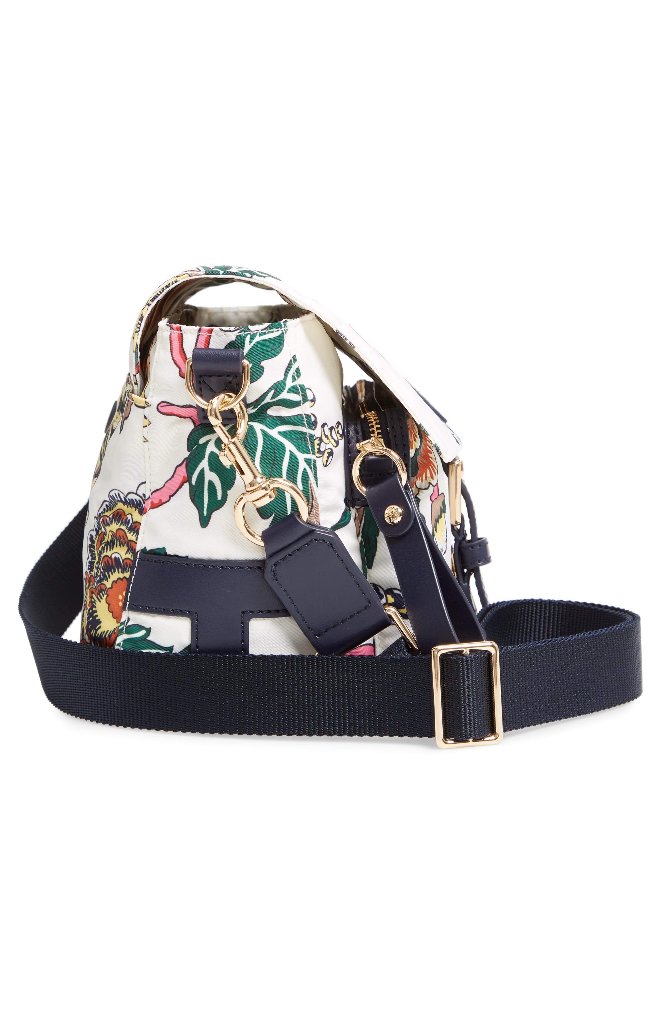 Tory Burch Tilda Printed Nylon Crossbody Bag, Alternate, color, 