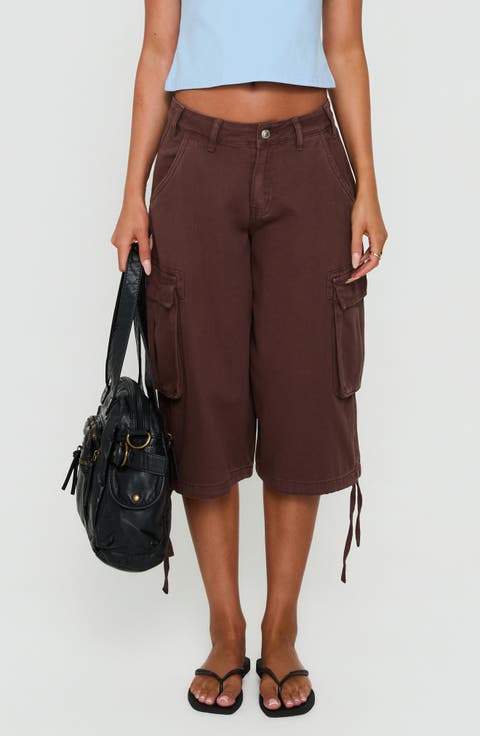 Hudsen Longline Low Rise Cargo Shorts