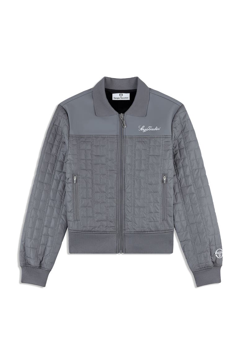Anji Quilted Track Jacket, Main, color, QUIET SHADE