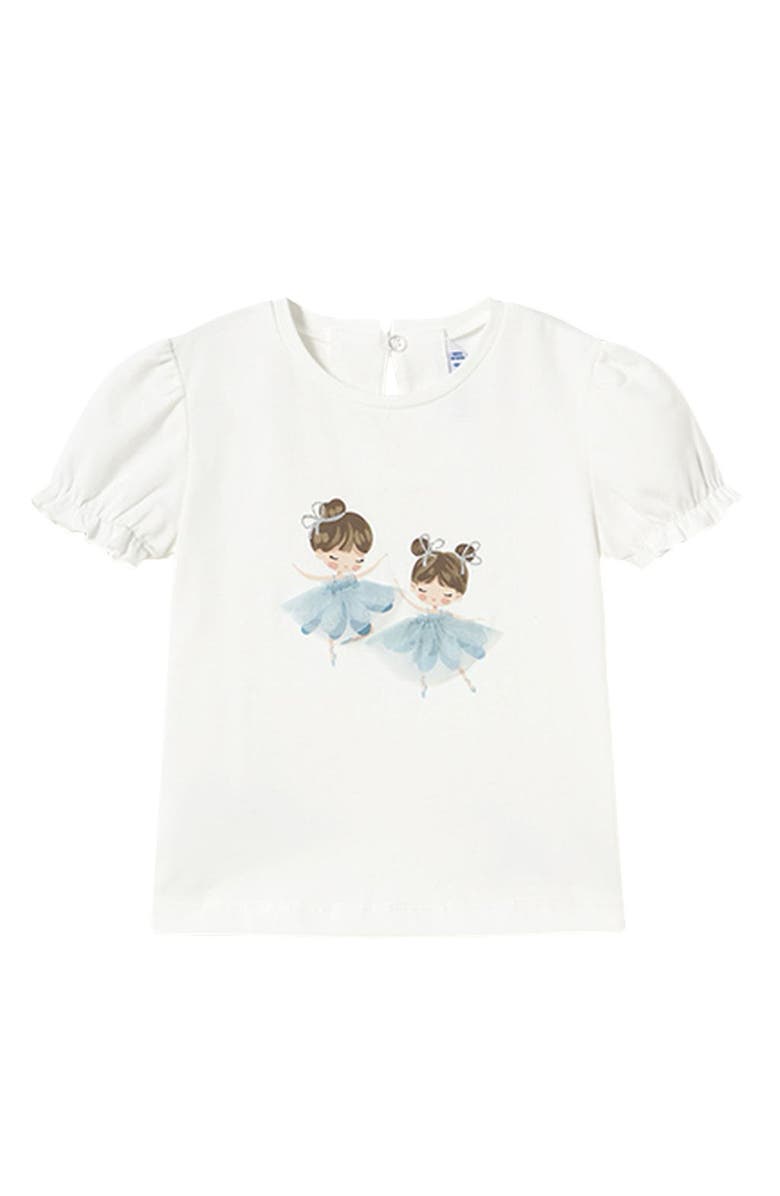 Mayoral Embroidered Ballerina T-Shirt, Main, color,
