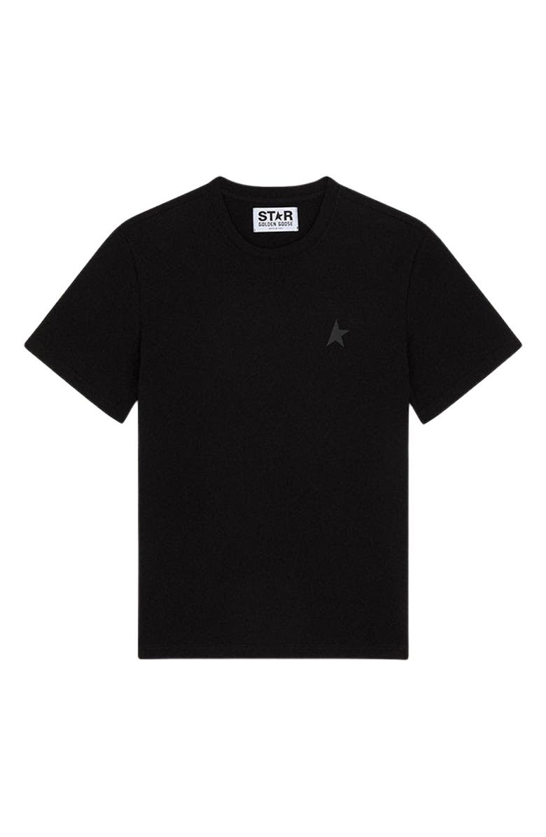 Golden Goose Small Star Cotton T-Shirt, Alternate, color, Black