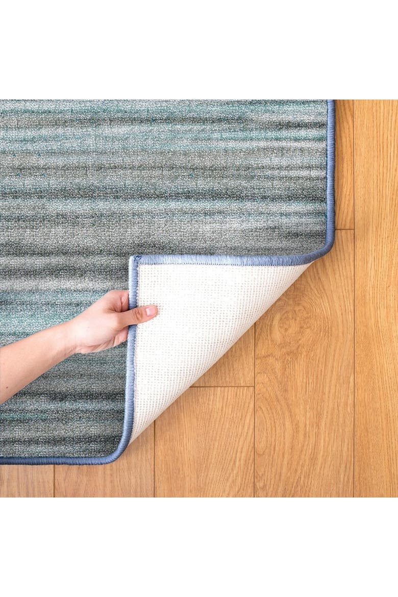 Sense of Place Nature's Stripes Carpet - Blue - 4' x 6' Rectangle, Alternate, color, Blue