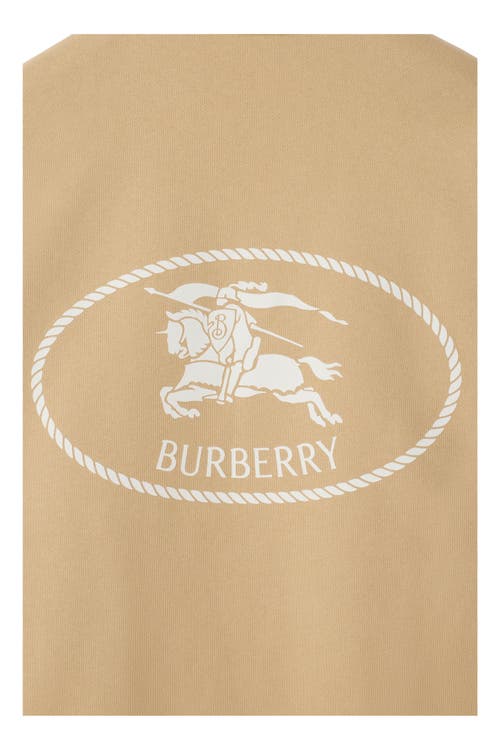 Burberry Knight-stamp Cotton Sweatshirt In Brown
