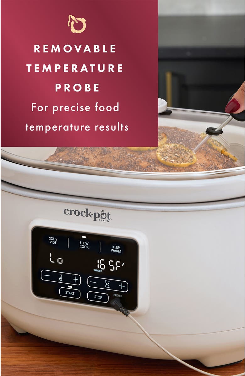 Crock-pot Programmable 6-Quart Slow Cooker with Sous Vide, Alternate, color, Oat Milk