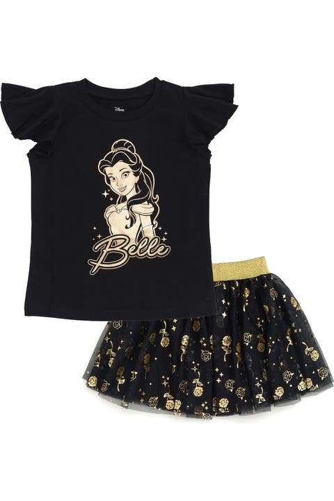 Beauty and the Beast 2-Piece T-Shirt and Tutu Skirt Set