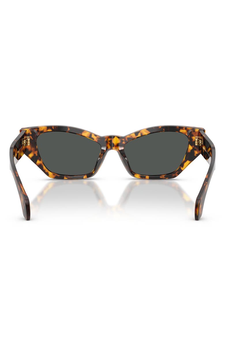 Versace 53mm Cat Eye Sunglasses, Alternate, color, Havana Tortoise / Dark Grey