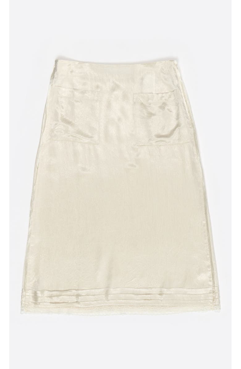 Bimba y Lola A-Line Skirt With Pockets, Alternate, color, Beige