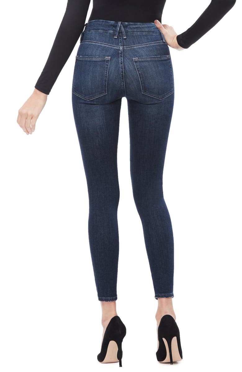 Good American Good Legs Crop Skinny Jeans, Alternate, color, Blue260