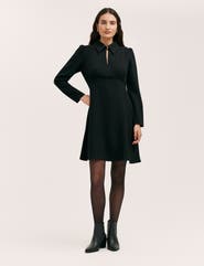 Finery London Sabine Long Sleeve Collared Short Dress