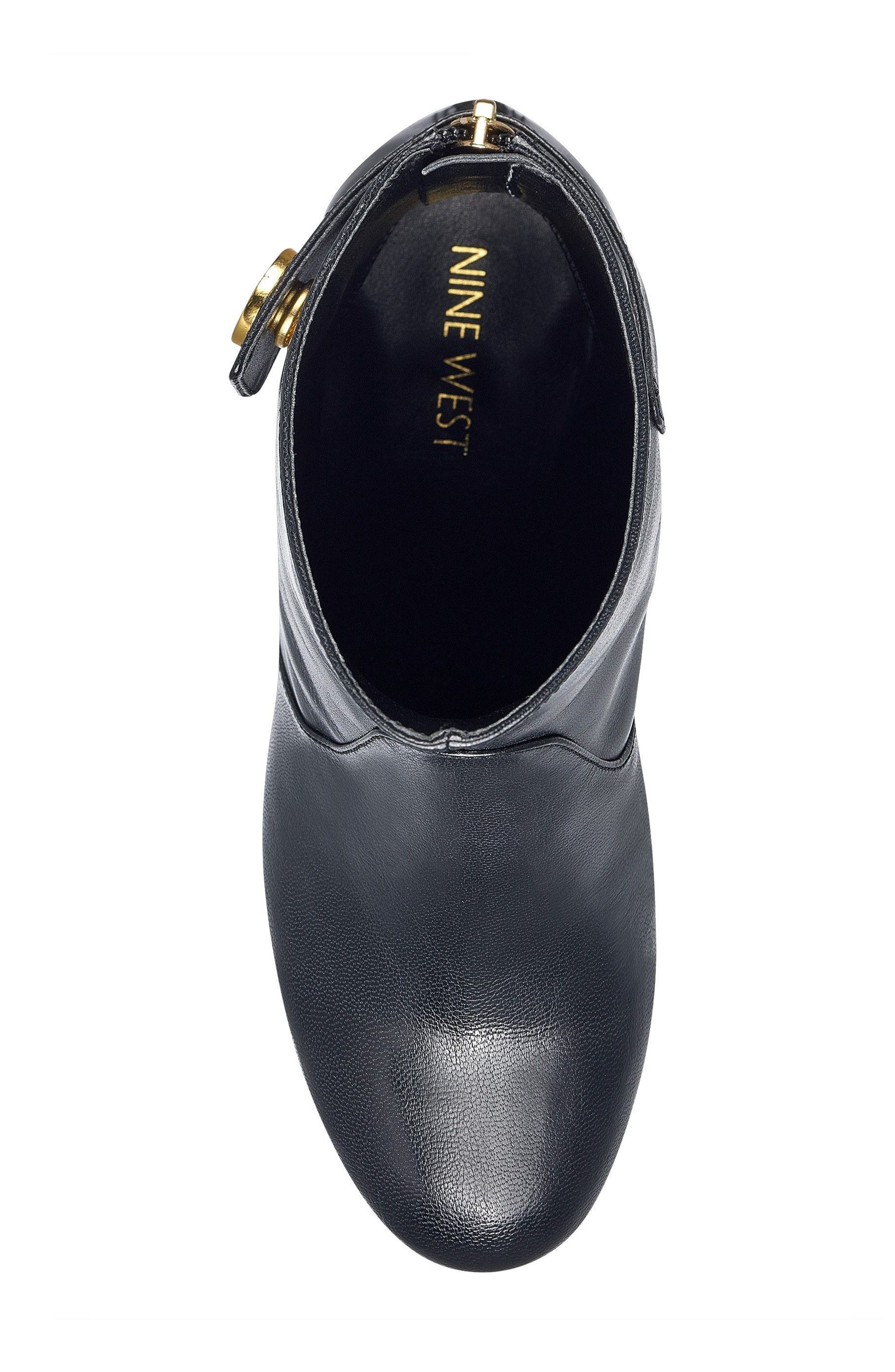 Quarryn Bootie, Alternate, color, BLACK LEATHER