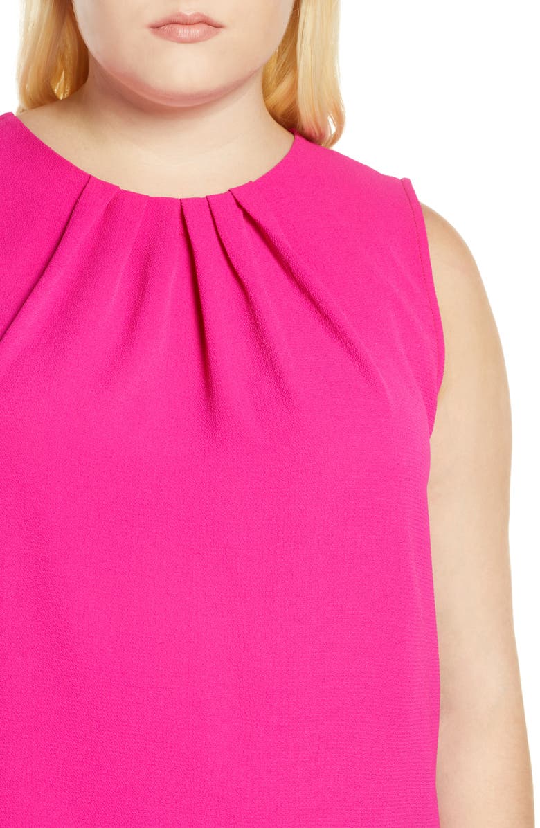 Loveappella Gathered Neck Shell, Alternate, color, Ultra Pink