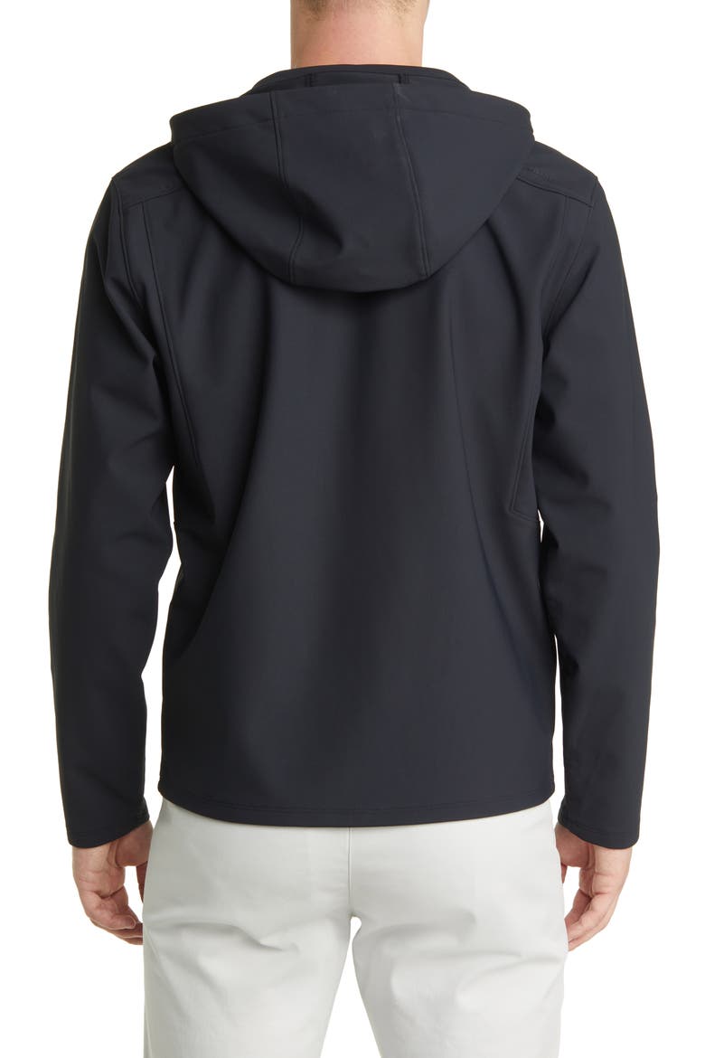 Stinger Water Resistant Hooded Jacket, Alternate, color, BLACK