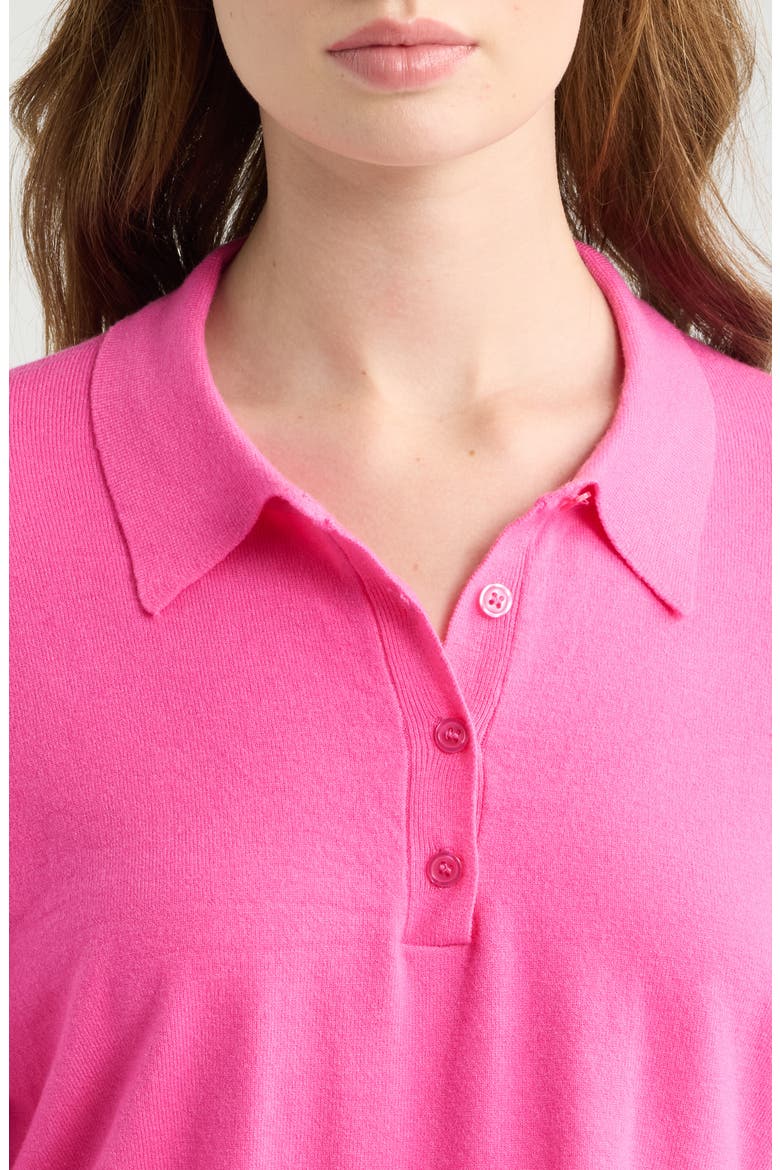 Floyd Polo Sweater, Alternate, color, FUCHSIA