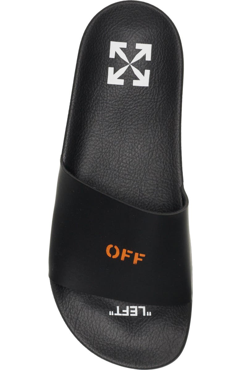 Off-White Logo Slide Sandal, Alternate, color,