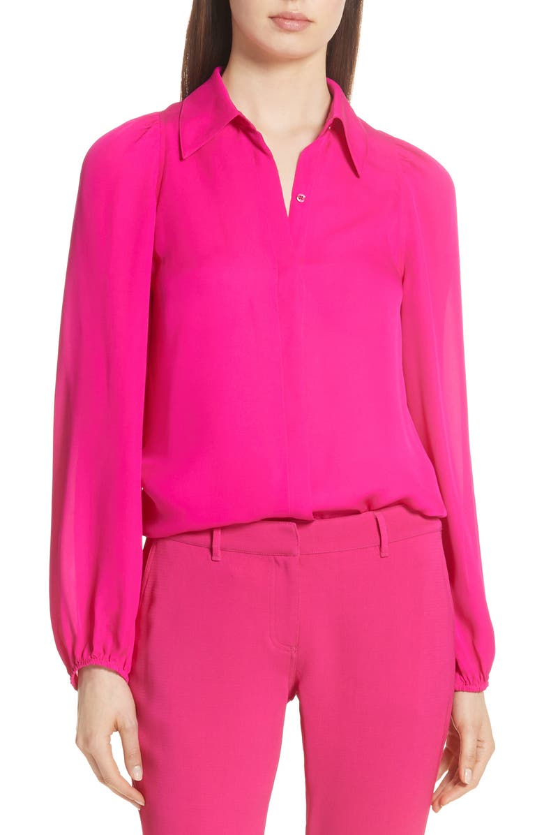 A.L.C. Lori Silk Blouse, Main, color,